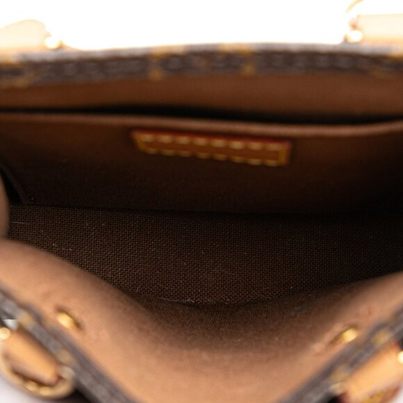 LOUIS VUITTON Brown Monogram Leather Shoulder Bag - Picture 4 of 6